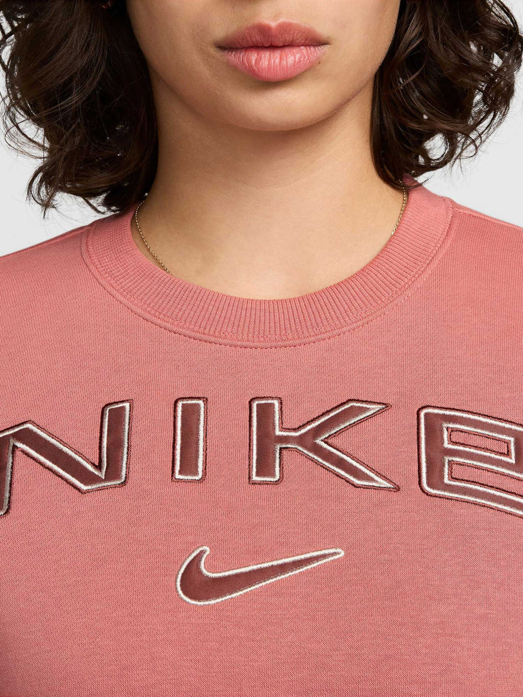 NIKE Блуза W NSW PHNX FLC STD LOGO CREW