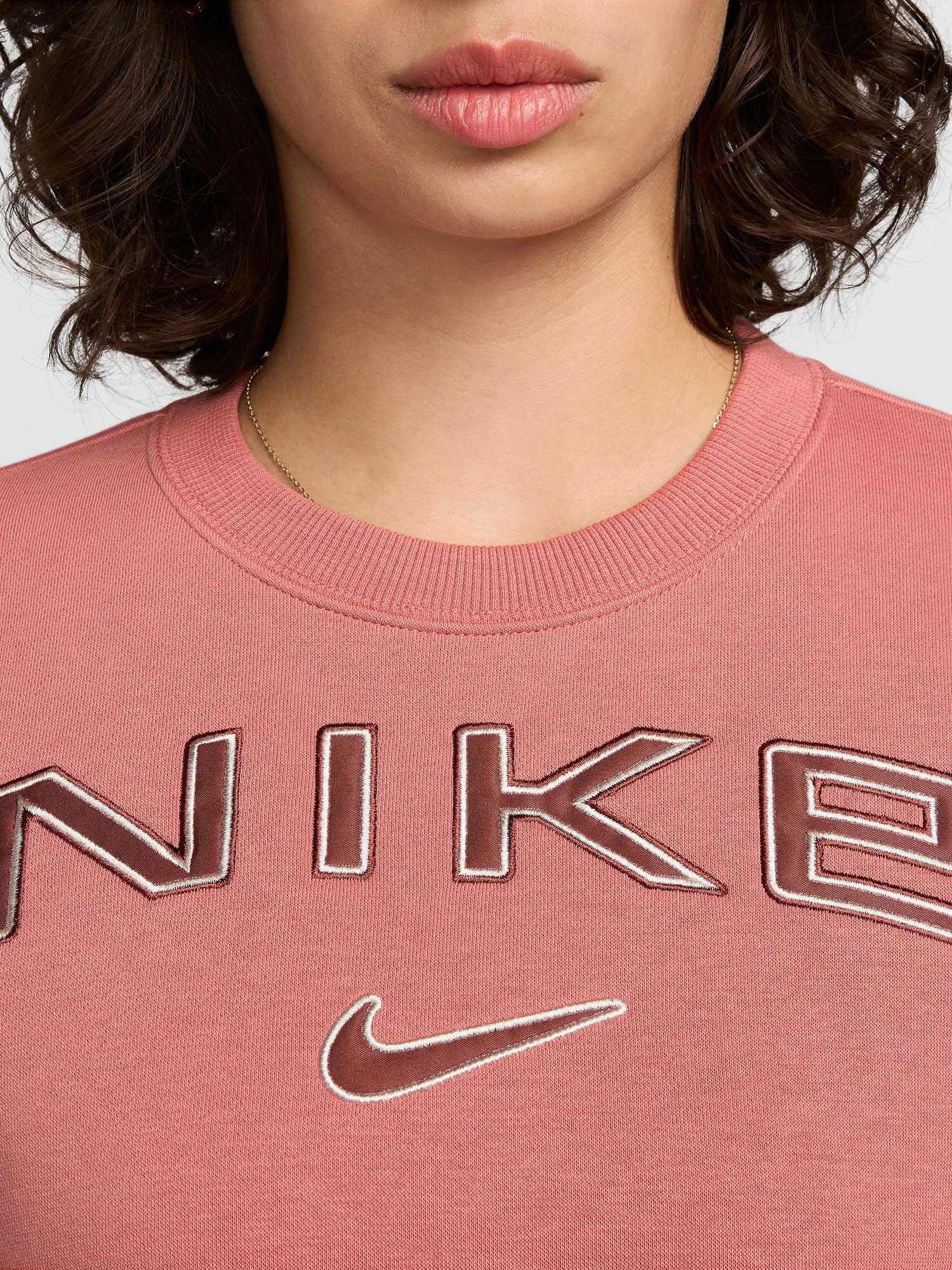 NIKE Блуза W NSW PHNX FLC STD LOGO CREW