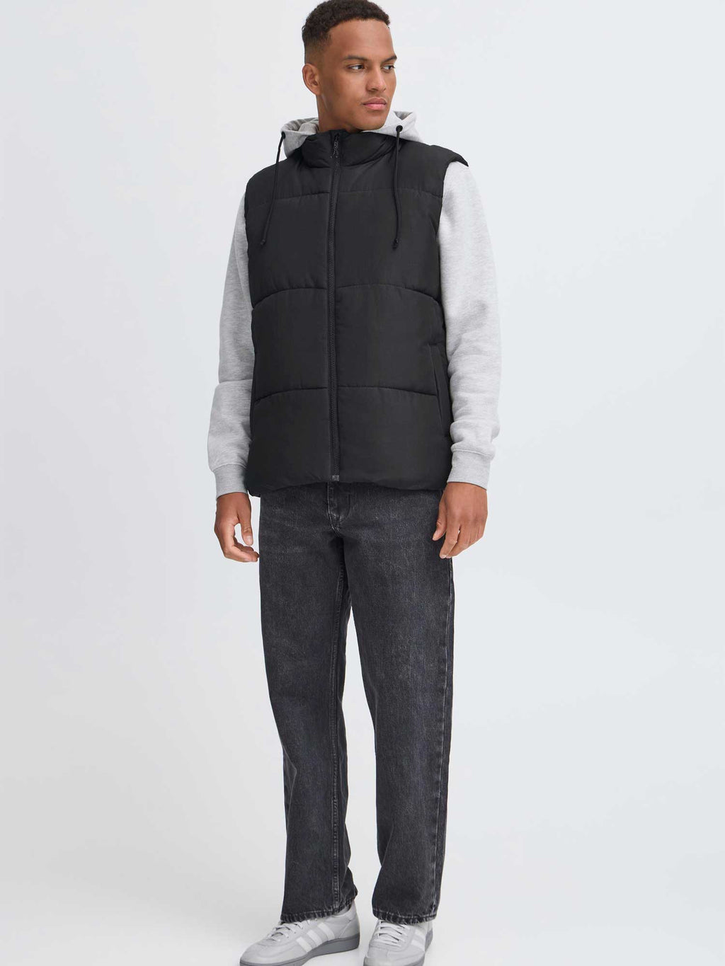 BLEND Елек BHELWIN vest w. jersey hood