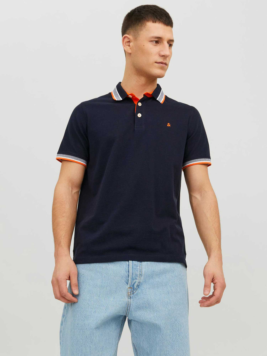 JACK & JONES Тениска JJEPAULOS POLO SS NOOS