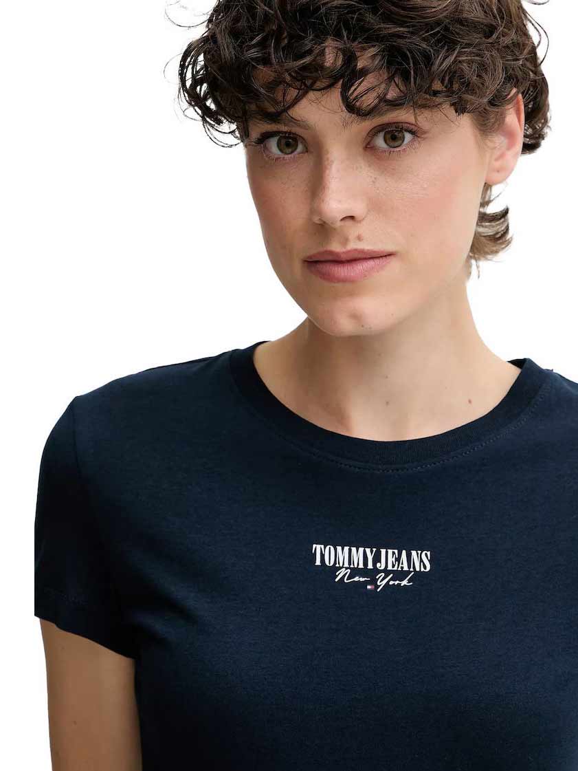TOMMY JEANS Тениска TJW SLIM ESSENTIAL LOGO2 TEE E