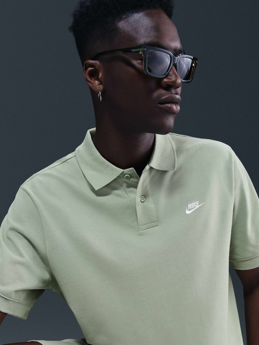 NIKE Поло тениска M NK CLUB SS POLO PIQUE