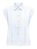 ONLY Риза ONLLOU LIFE EMB S/S SHIRT PTM