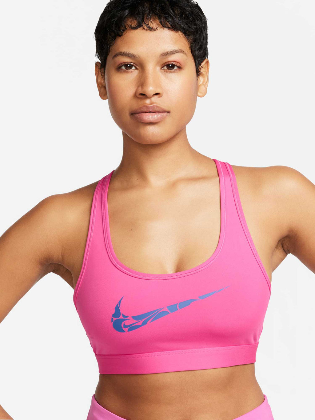 NIKE Спортен сутиен W NK SWSH LS HBR BRA