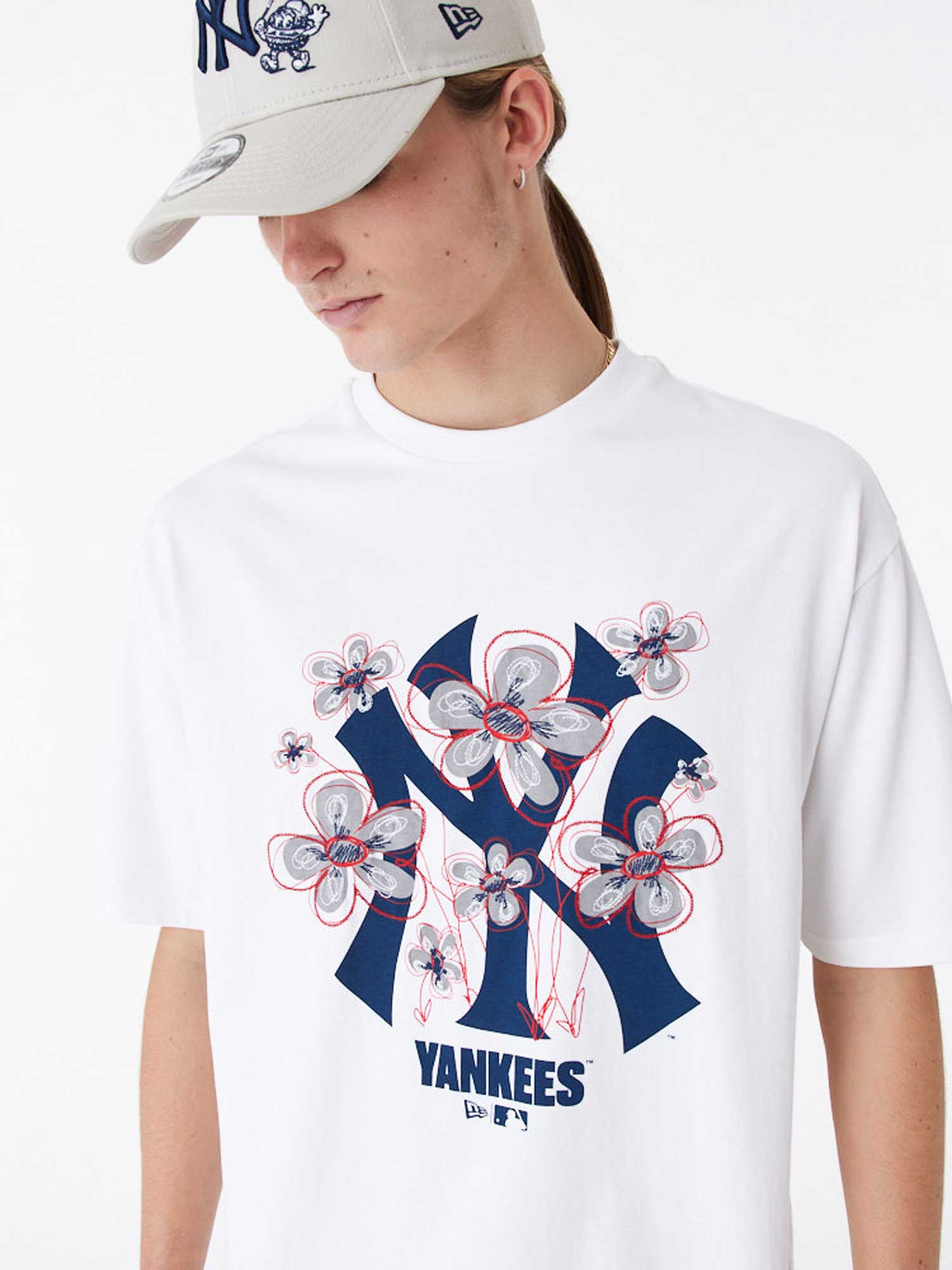 NEW ERA Тениска MLB FLORAL LOGO OS TEE NEYYAN