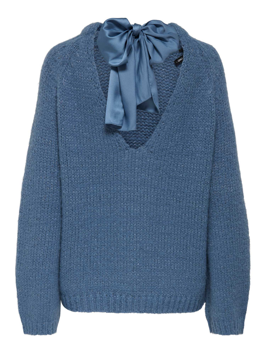 ONLY Пуловер ONLSHINE LS GLITTER O-NECK BOW KNT