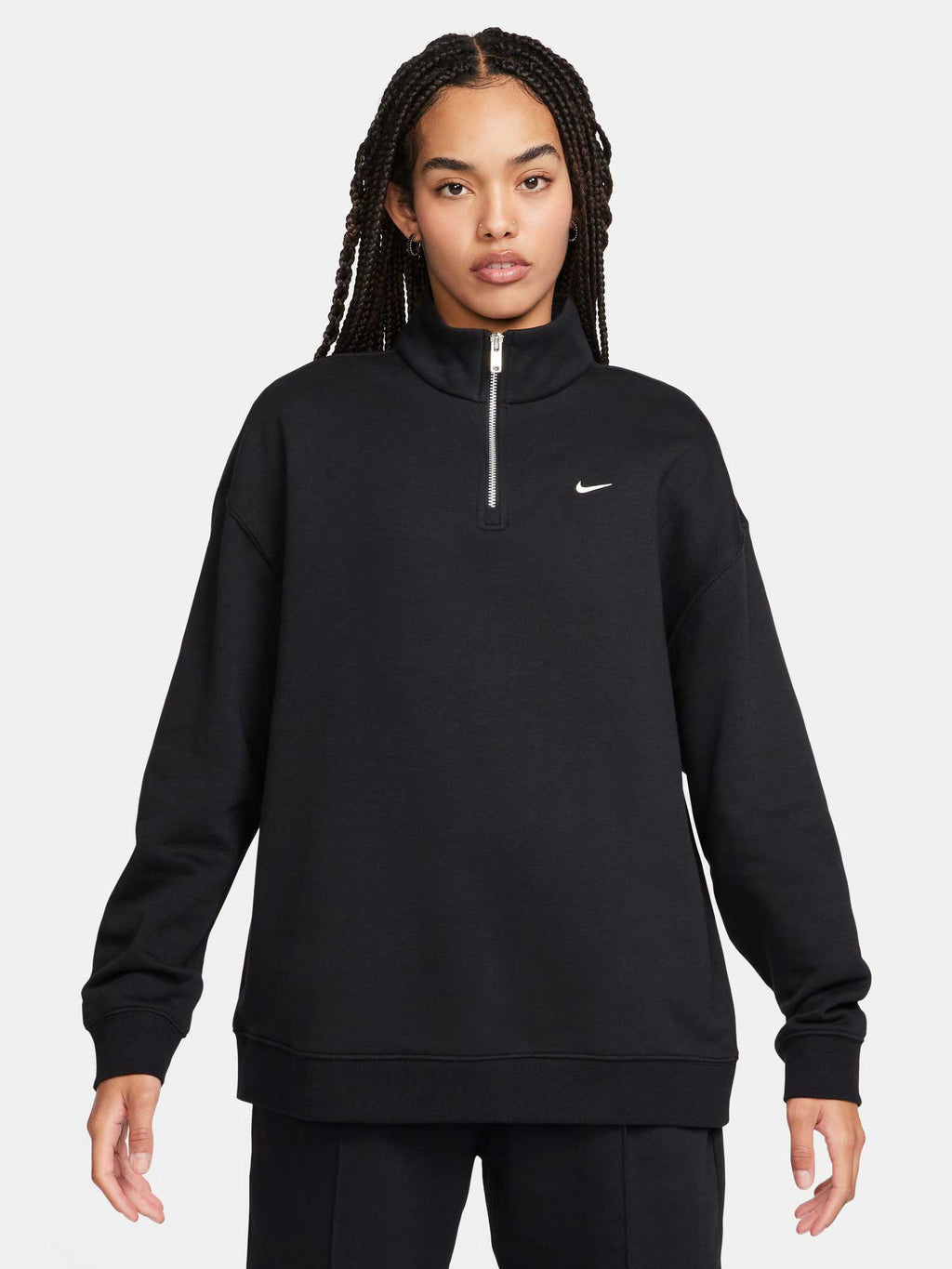 NIKE Блуза W NSW FLC QZ GLS