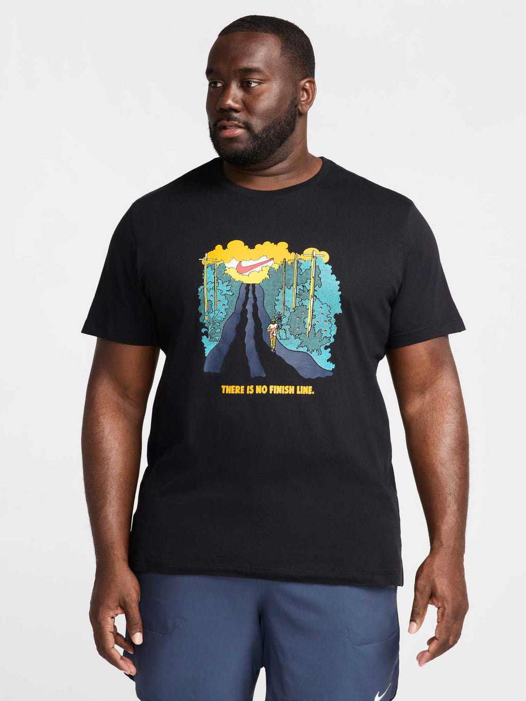 NIKE Тениска M NK TEE RUN IYKYK