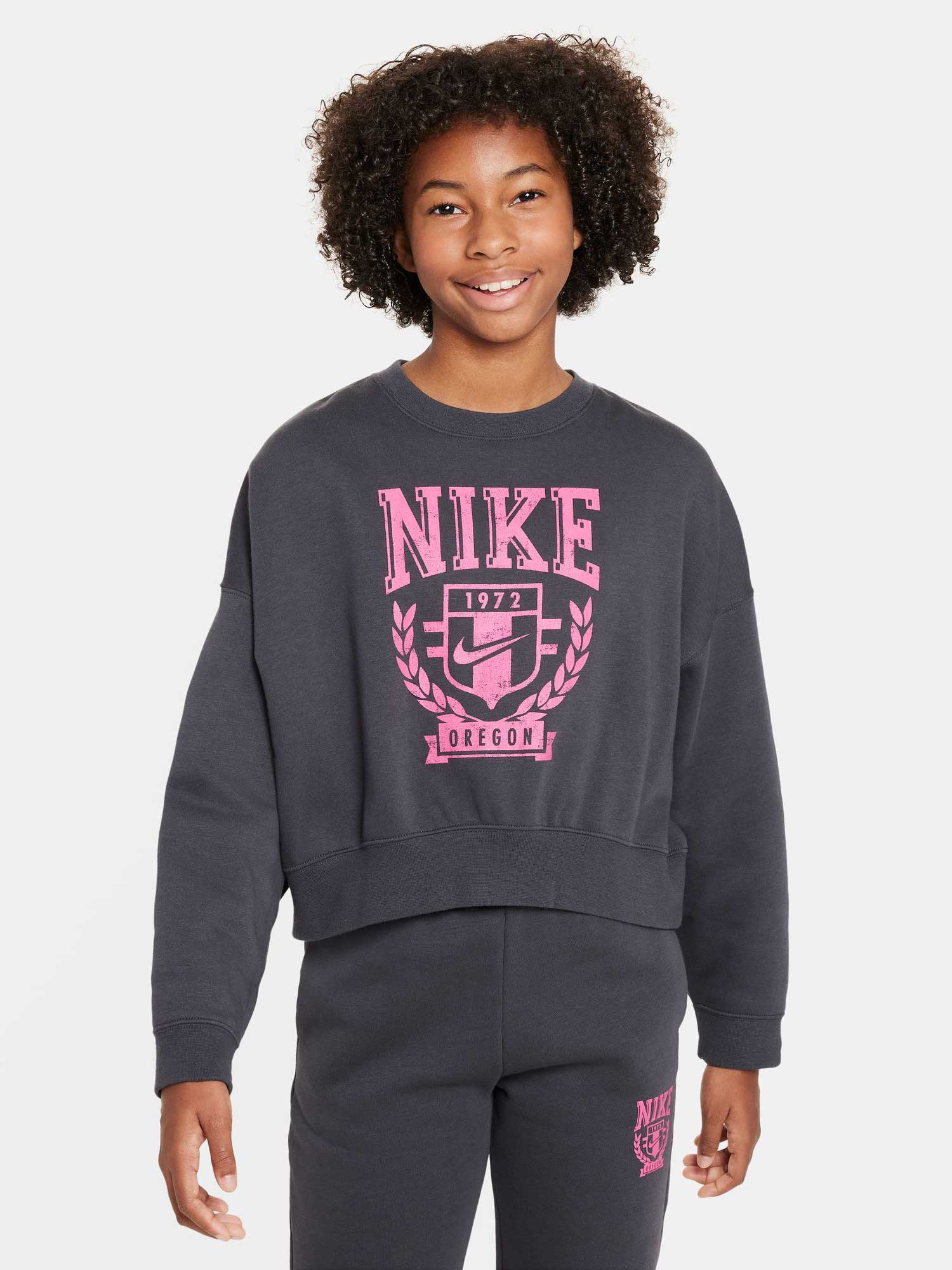 NIKE Блуза G NSW TREND FLC CREW PRNT