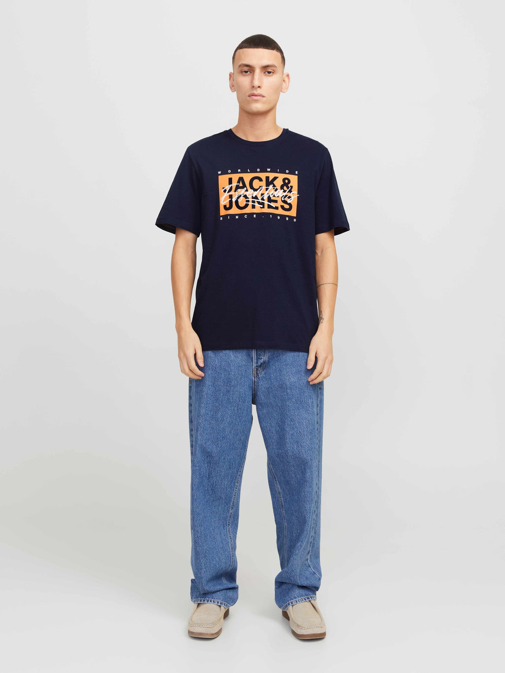 JACK & JONES Тениска JJCOLTON TEE SS CREW NECK LN