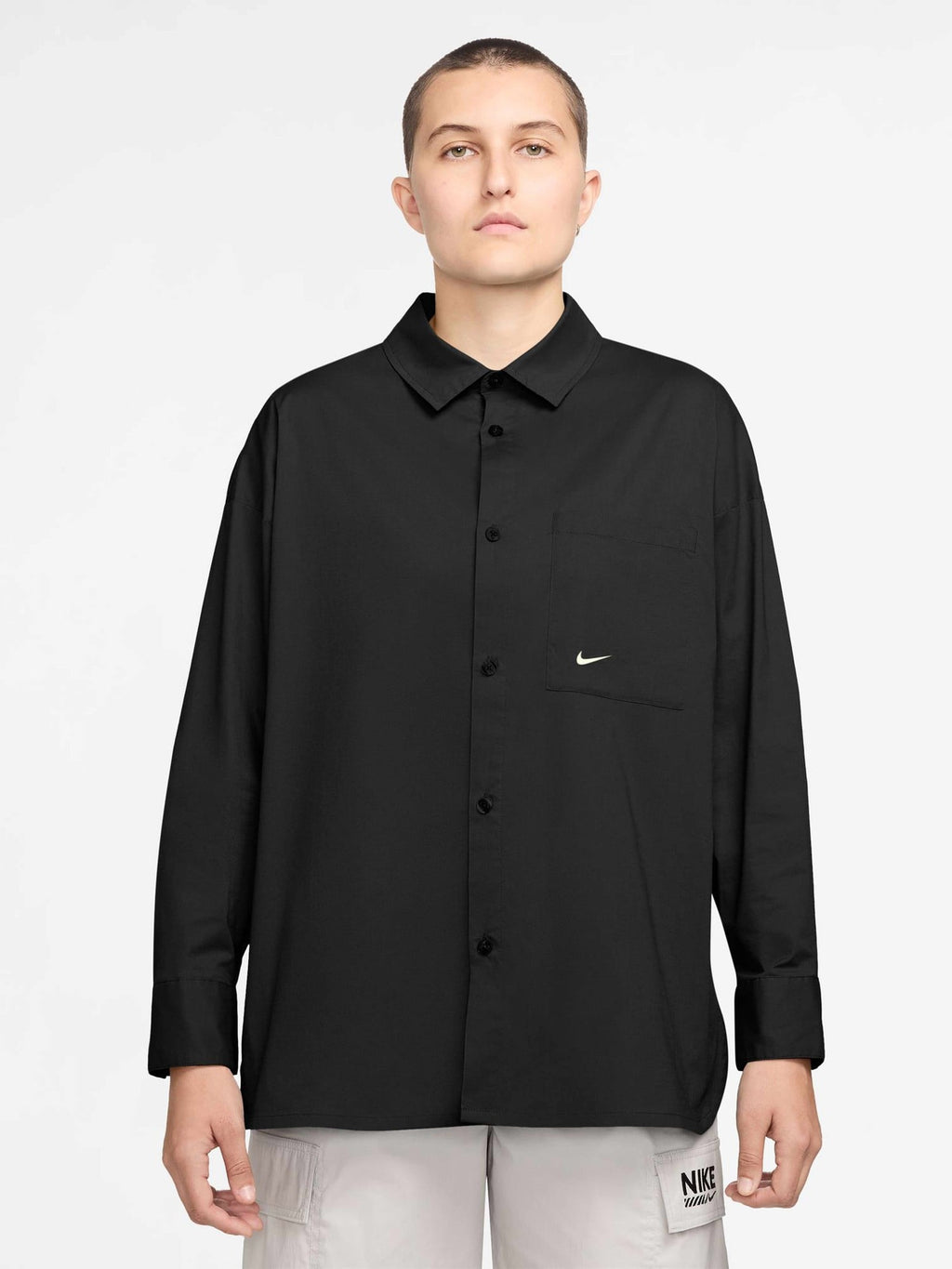 NIKE Риза W NSW NK CHLL PPLN LS BTN TOP
