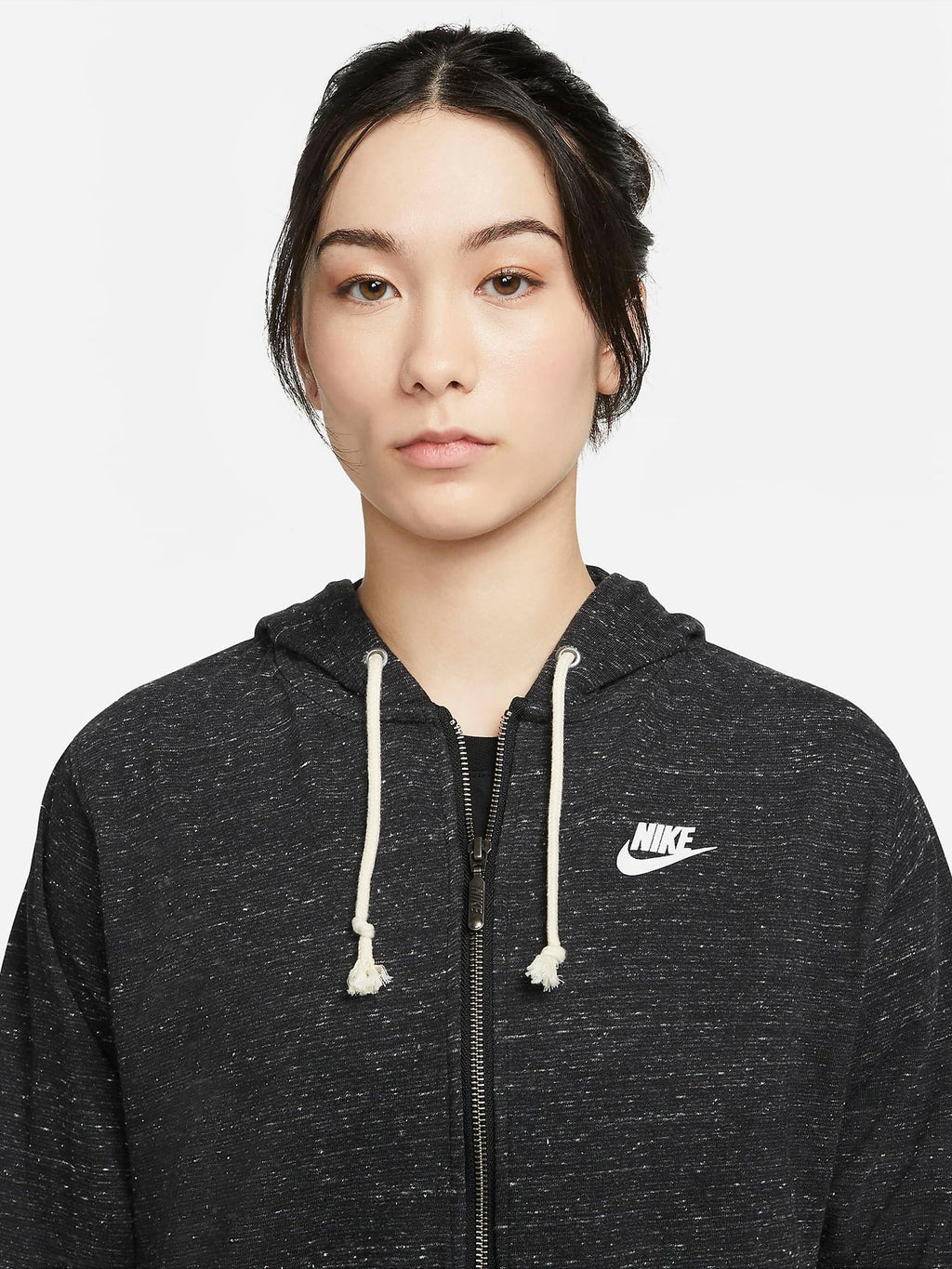NIKE Суитшърт W NSW GYM VNTG EASY FZ HOODIE
