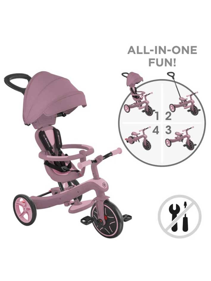 GLOBBER Триколка 4 в 1 EXPLORER TRIKE ECOLOGIC