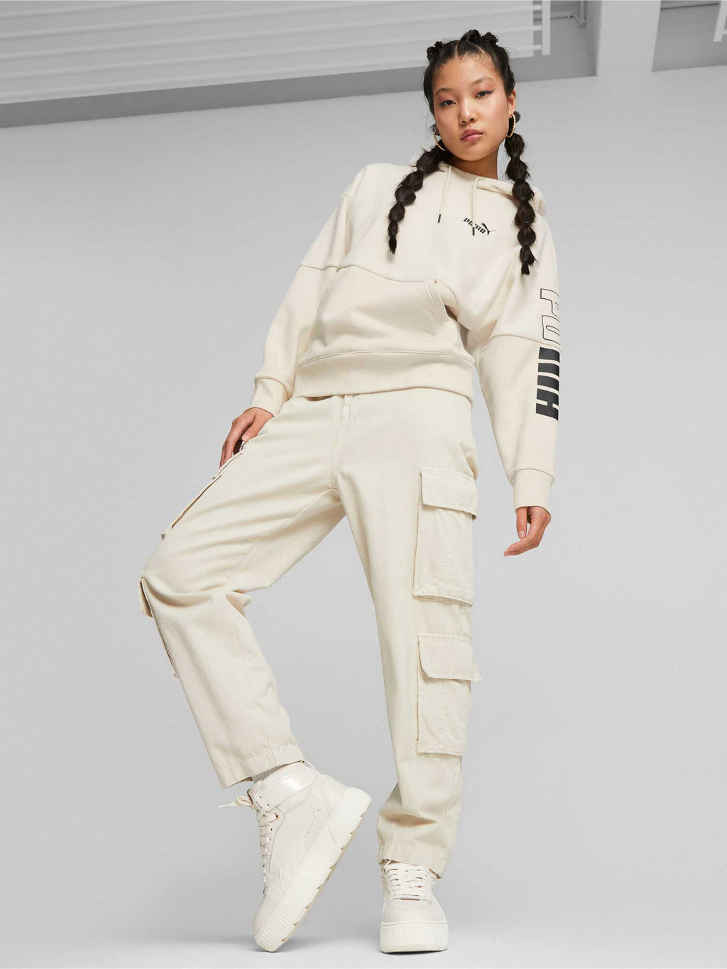 PUMA Суитшърт POWER Colorblock High-Neck