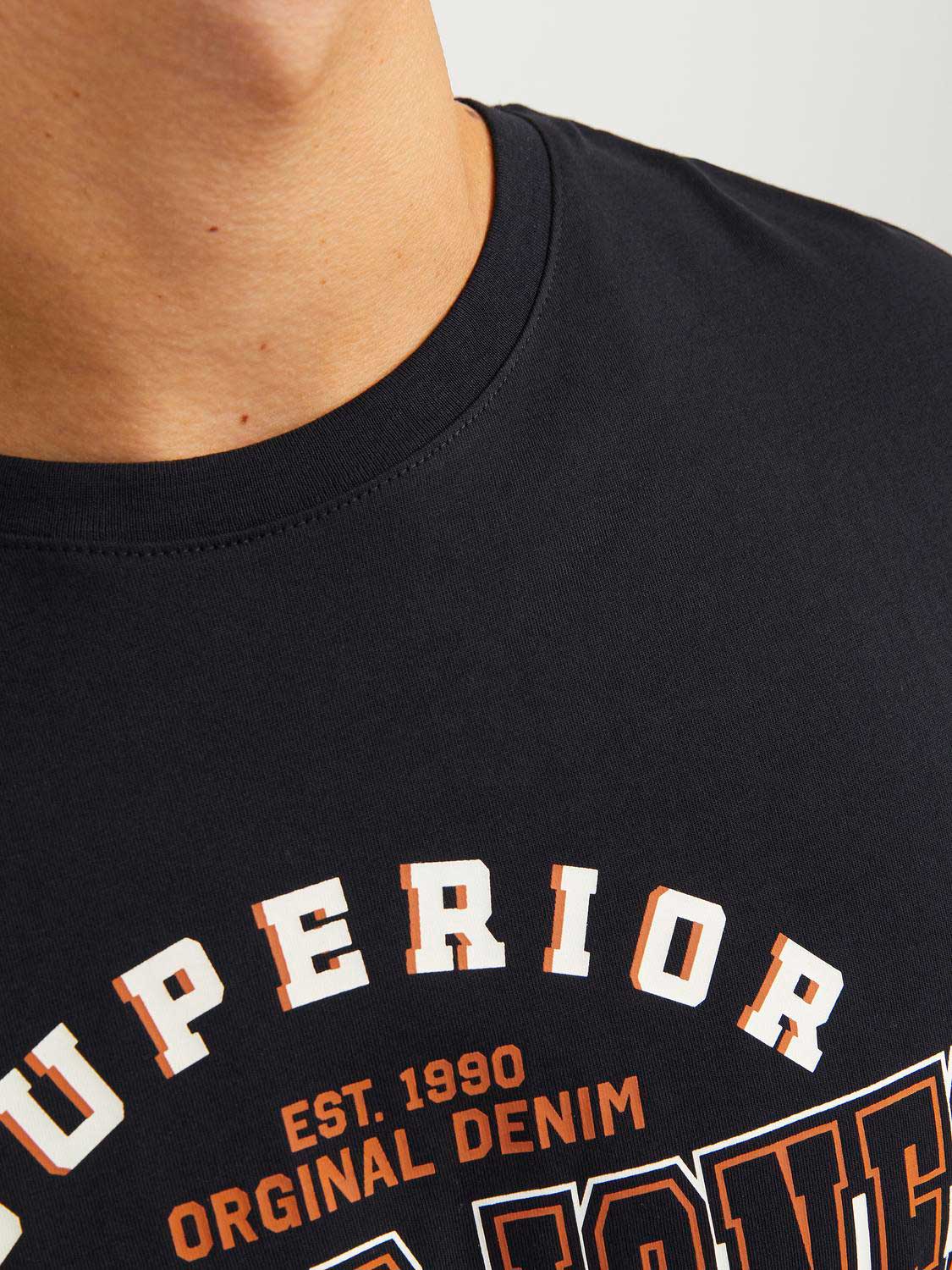 JACK & JONES Тениска JJELOGO TEE SS O-NECK 2 COL AW24 SN