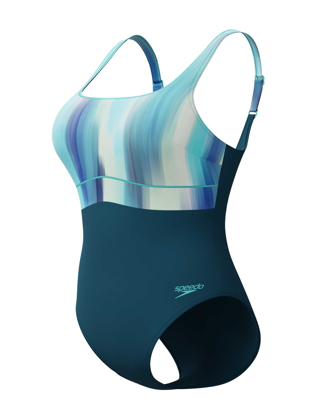 SPEEDO Цял бански WOMENS SHAPING CONTOURECLIPSE PRINTED