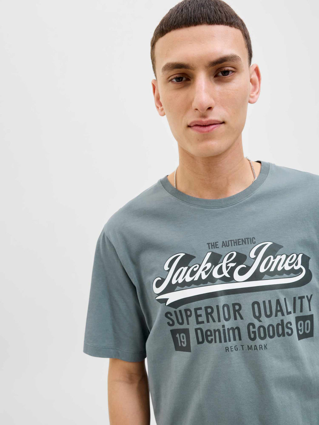 JACK & JONES Тениска JJELOGO TEE SS O-NECK 2 COL AW25 SN