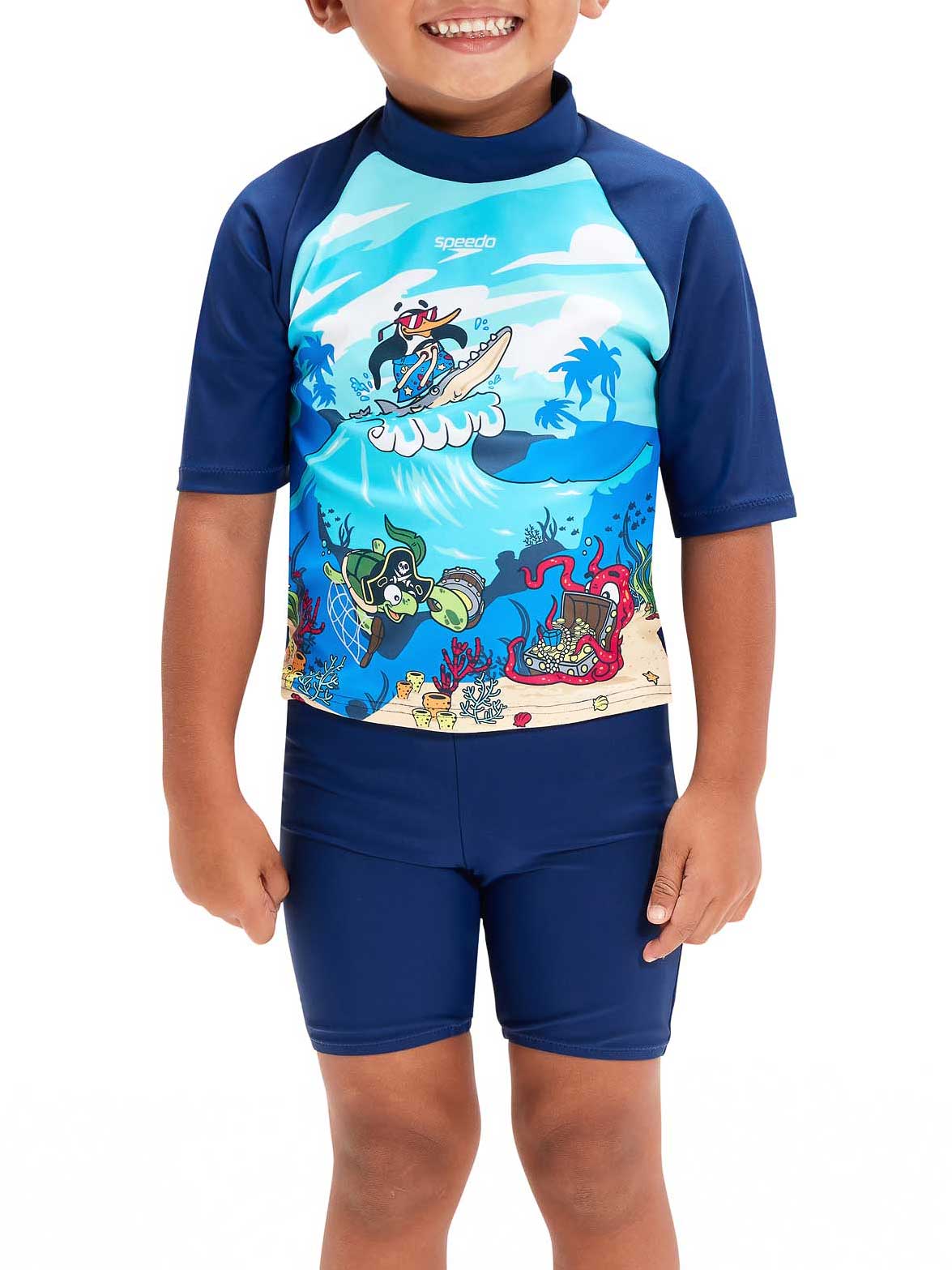 SPEEDO Бански 2 части BOYS LEARN TO SWIM SUN PROTECTION