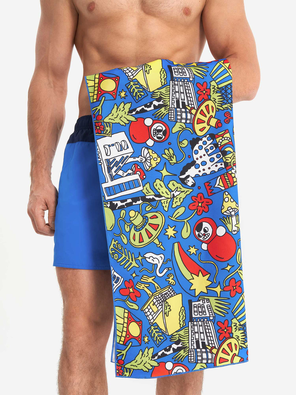JOSS Кърпа Printed Microfibre Absorbent Swimming Towel
