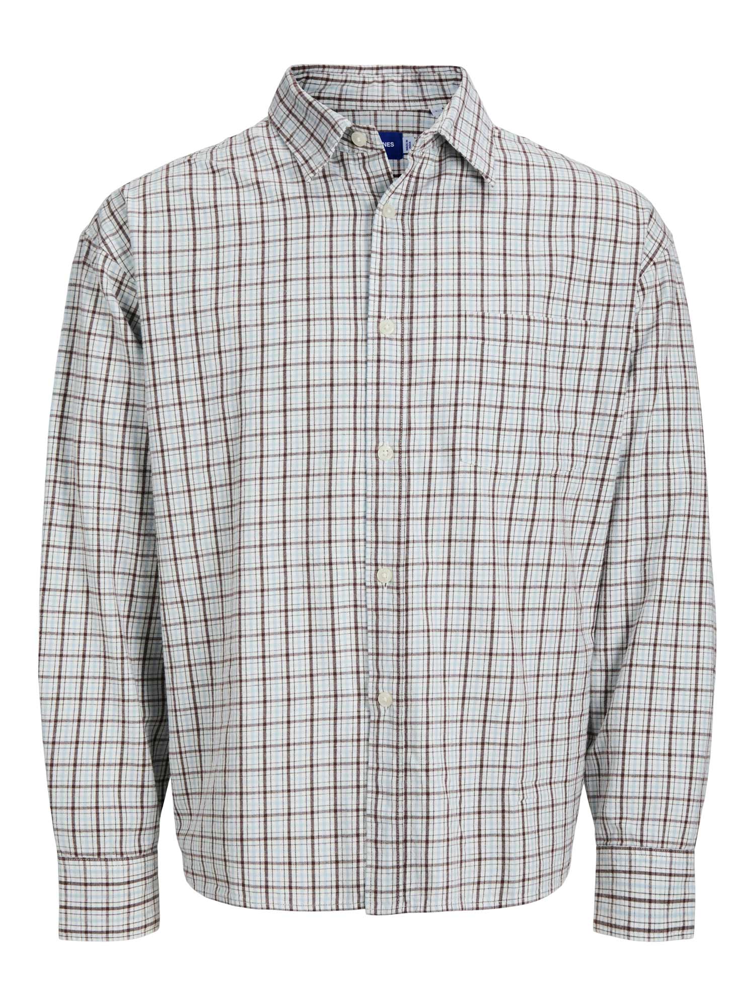JACK & JONES Риза JORMEADOWS OVERSIZED CHECK SHIRT LS