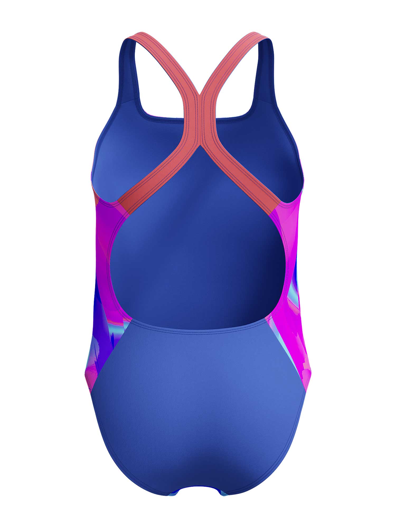 SPEEDO Цял бански GIRLS DIGITAL ALLOVER POWERBACK