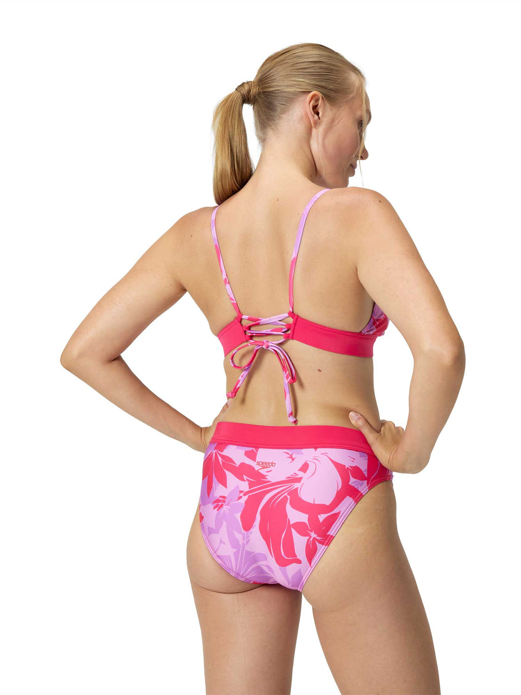 SPEEDO Бански 2 части WOMENS PRINTED BANDED TRIANGLE