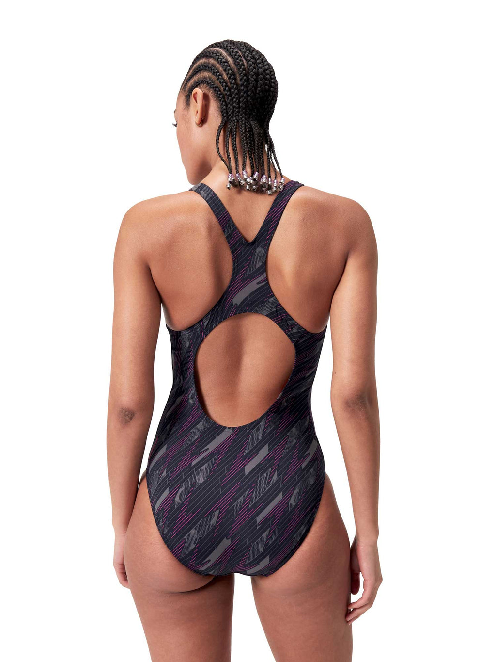 SPEEDO Цял бански WOMENS HYPERBOOM ALLOVER MEDALIST