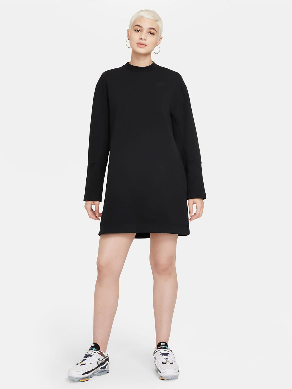 NIKE Рокля W TCH FLC ESSNTL LS