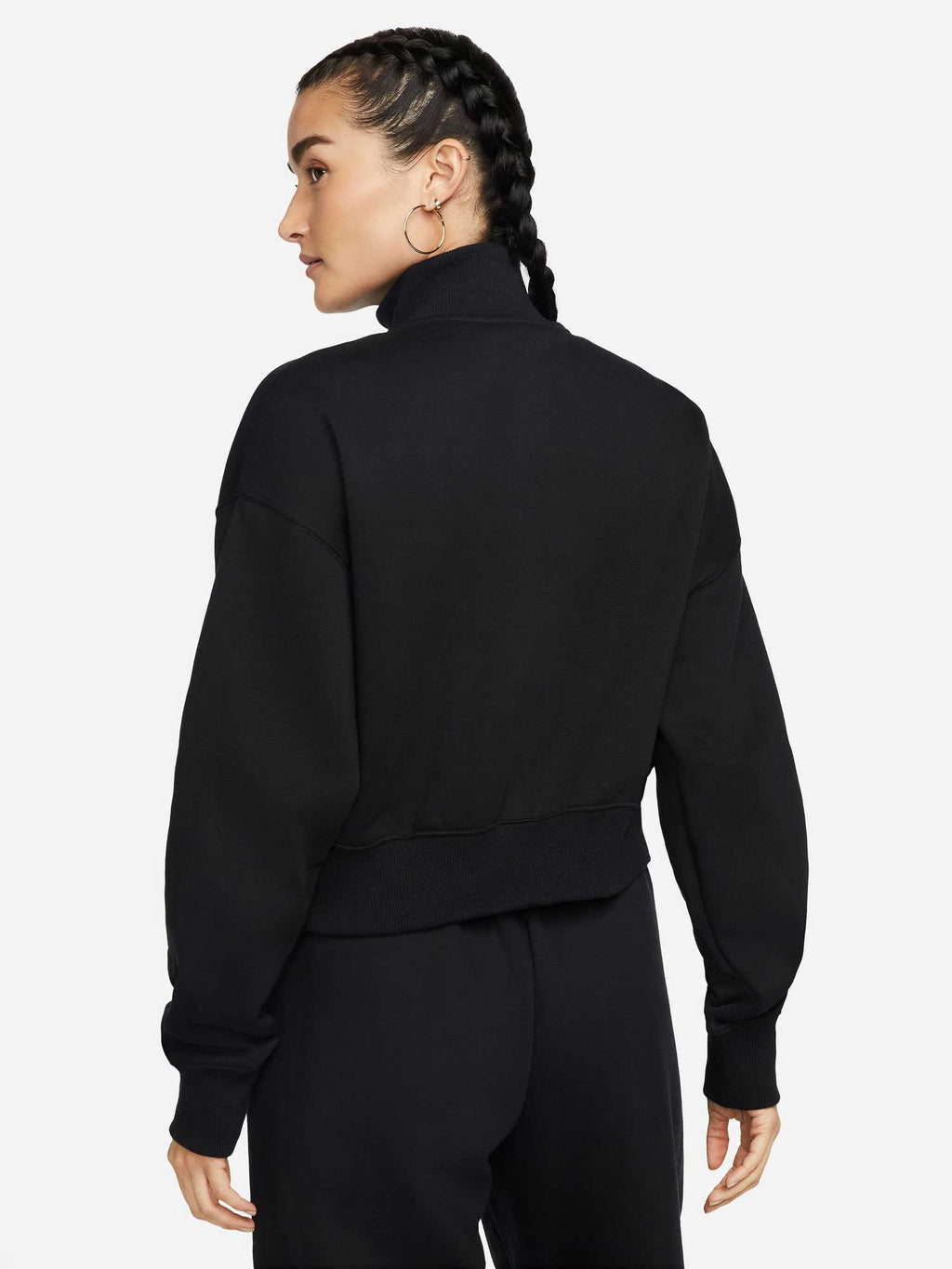 NIKE Блуза W NSW PHNX FLC QZ CROP