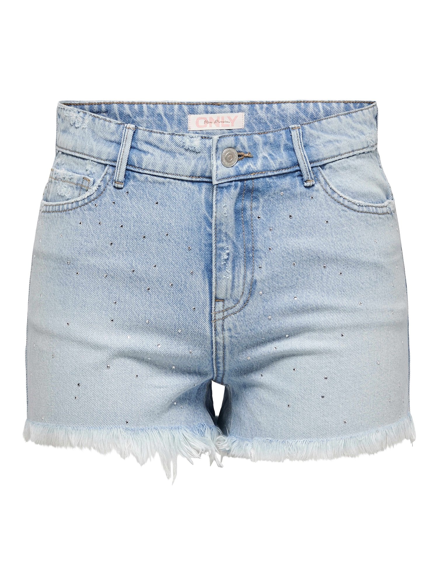 ONLY Къси панталони ONLPACY HW RHINESTONE DNMSHORTS AZG