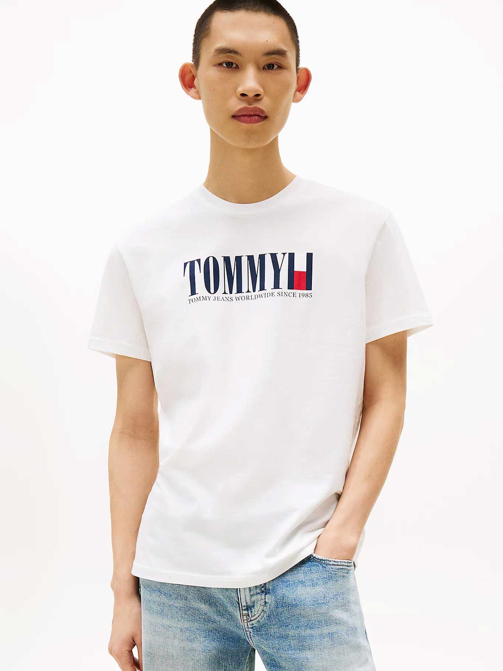 TOMMY JEANS Тениска TJM REG TOMMY DNA FLAG TEE EXT