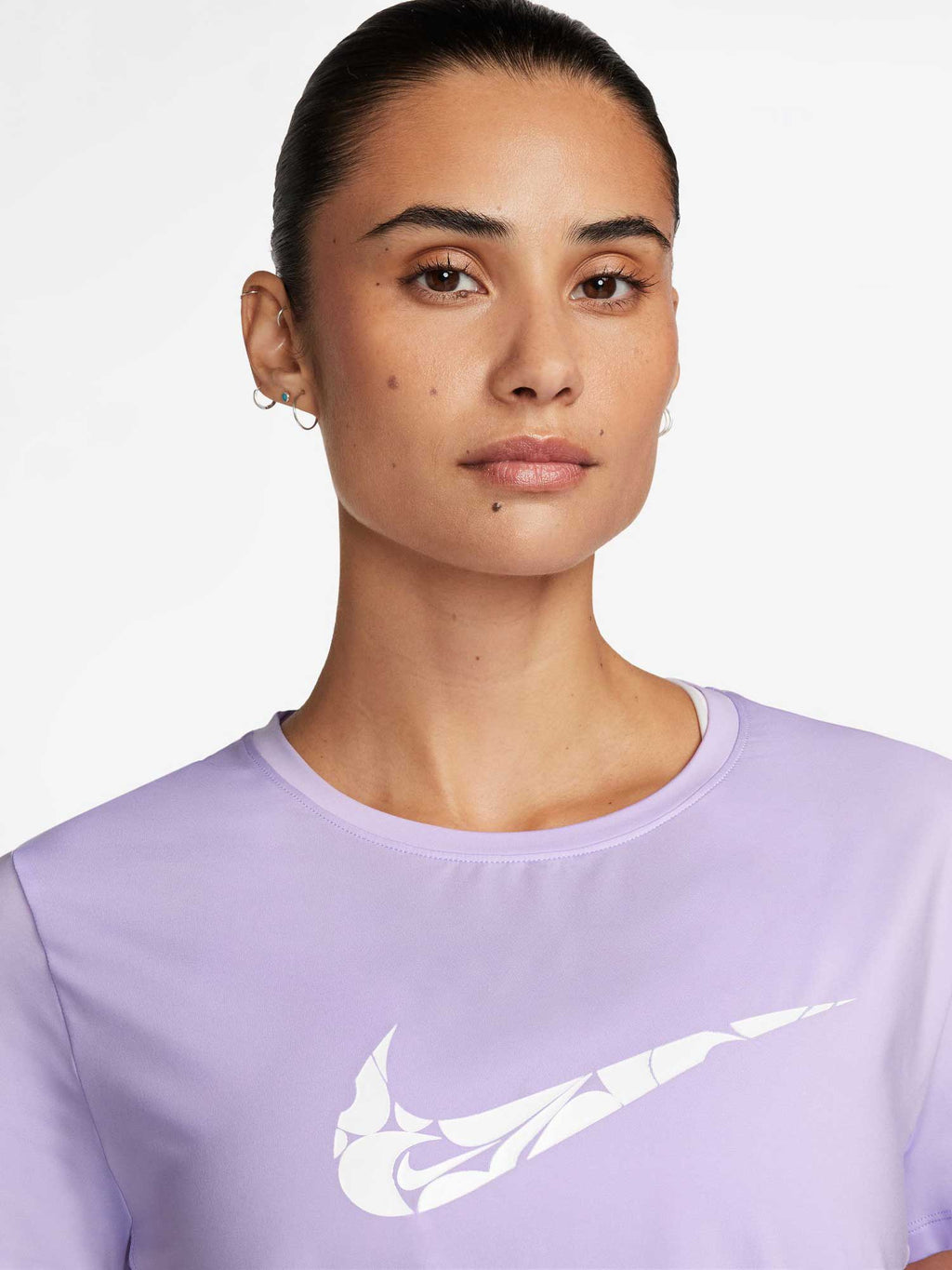 NIKE Тениска W NK ONE SWSH HBR DF SS TOP
