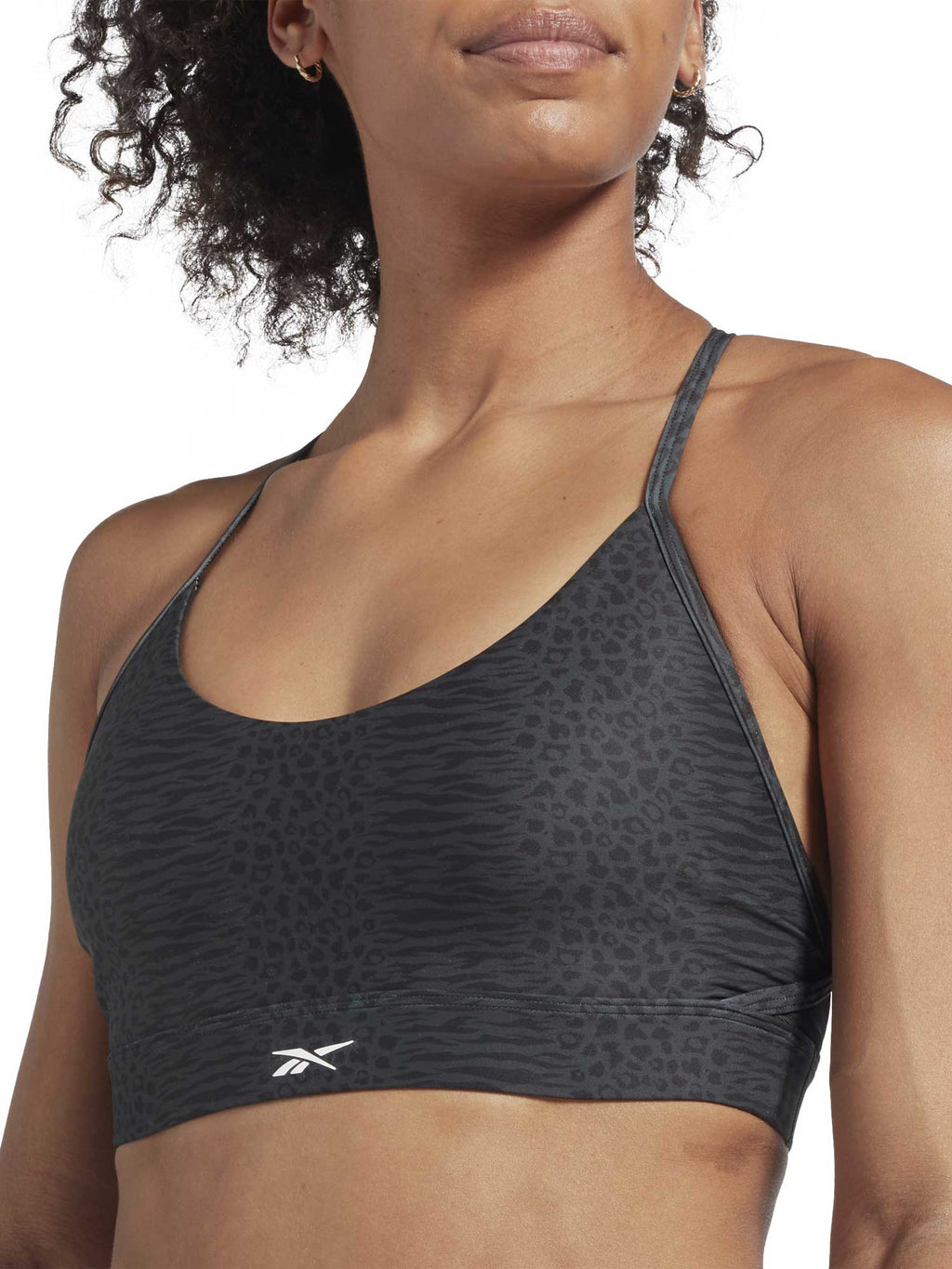 REEBOK Спортен сутиен Lux Strappy Sports Modern Safari