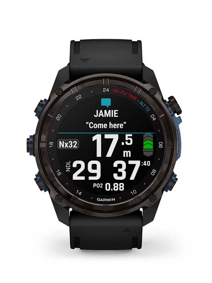 GARMIN GPS Смарт часовник Descent Mk3i титаниева каишка