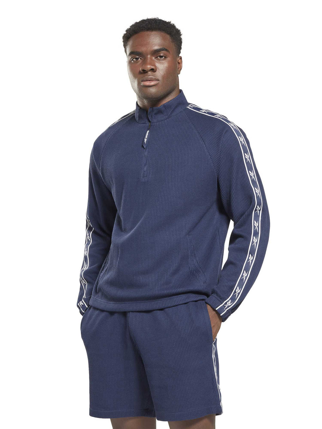 REEBOK Блуза Identity Vector Tape Waffle 1/4 Zip Top