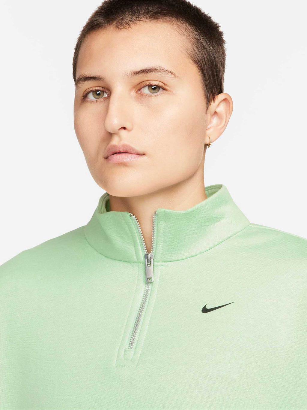 NIKE Блуза W NSW FLC QZ GLS
