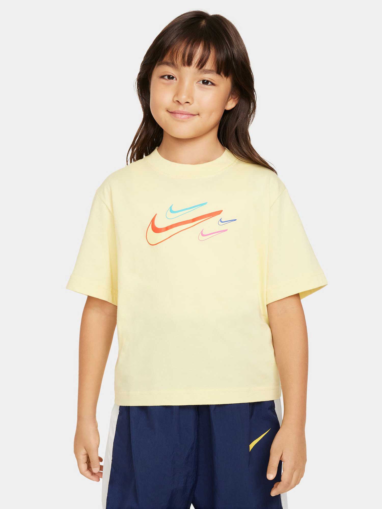 NIKE Тениска G NSW TEE BOXY SWOOSH LOGO