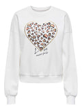 ONLY Блуза ONLTAMMIE L/S LEO PRINT O-NECK SWT