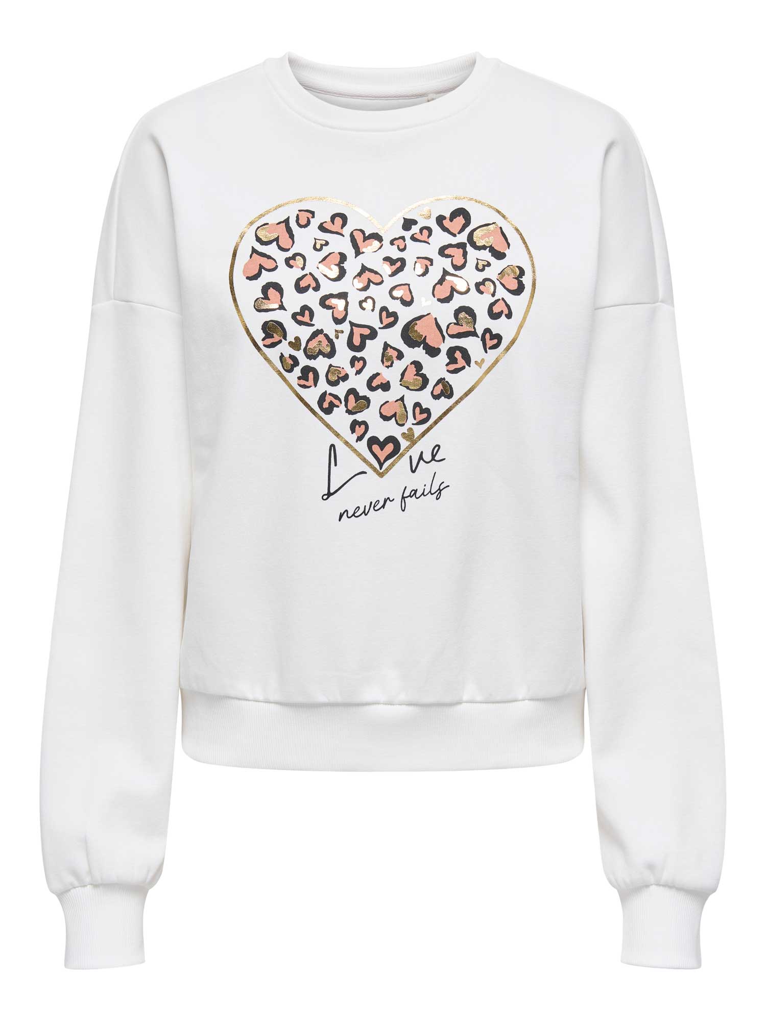 ONLY Блуза ONLTAMMIE L/S LEO PRINT O-NECK SWT