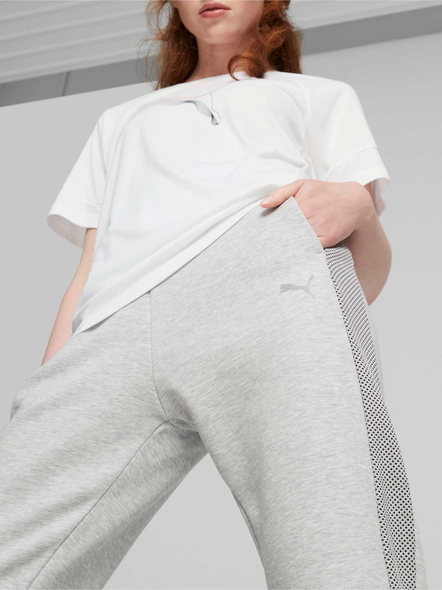 PUMA Спортно долнище EVOSTRIPE High-Waist Pants
