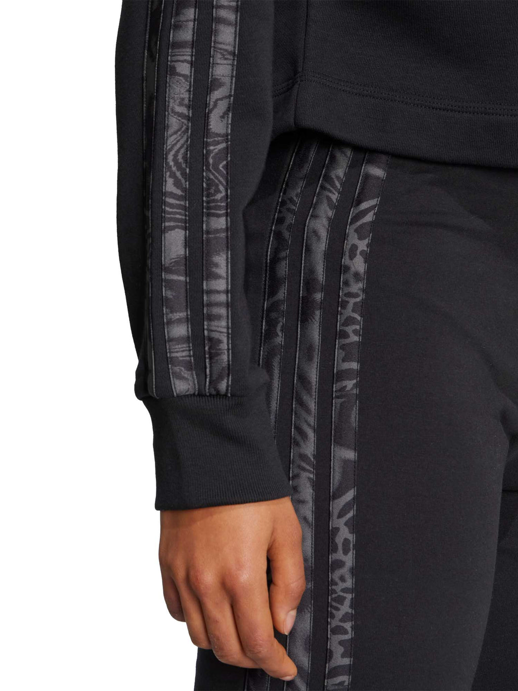 ADIDAS SPORTSWEAR Суитшърт Essentials 3-Stripes Print French Terry