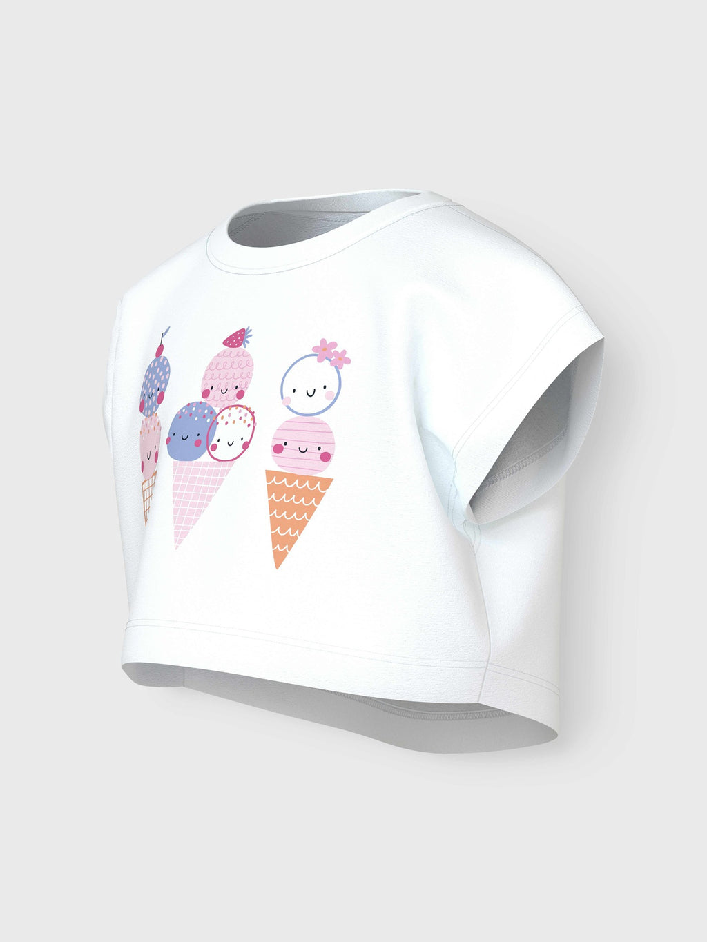NAME IT Тениска NMFVILMA CAPSL CROP TOP