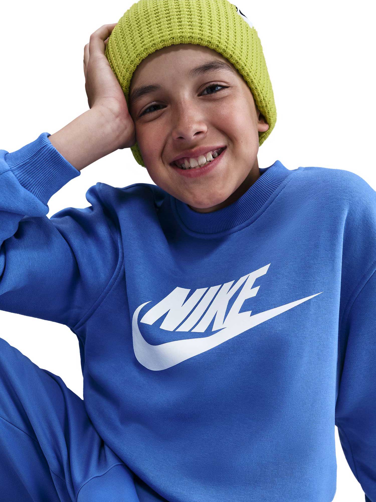 NIKE Блуза K NSW CLUB FLC CREW LS HBR