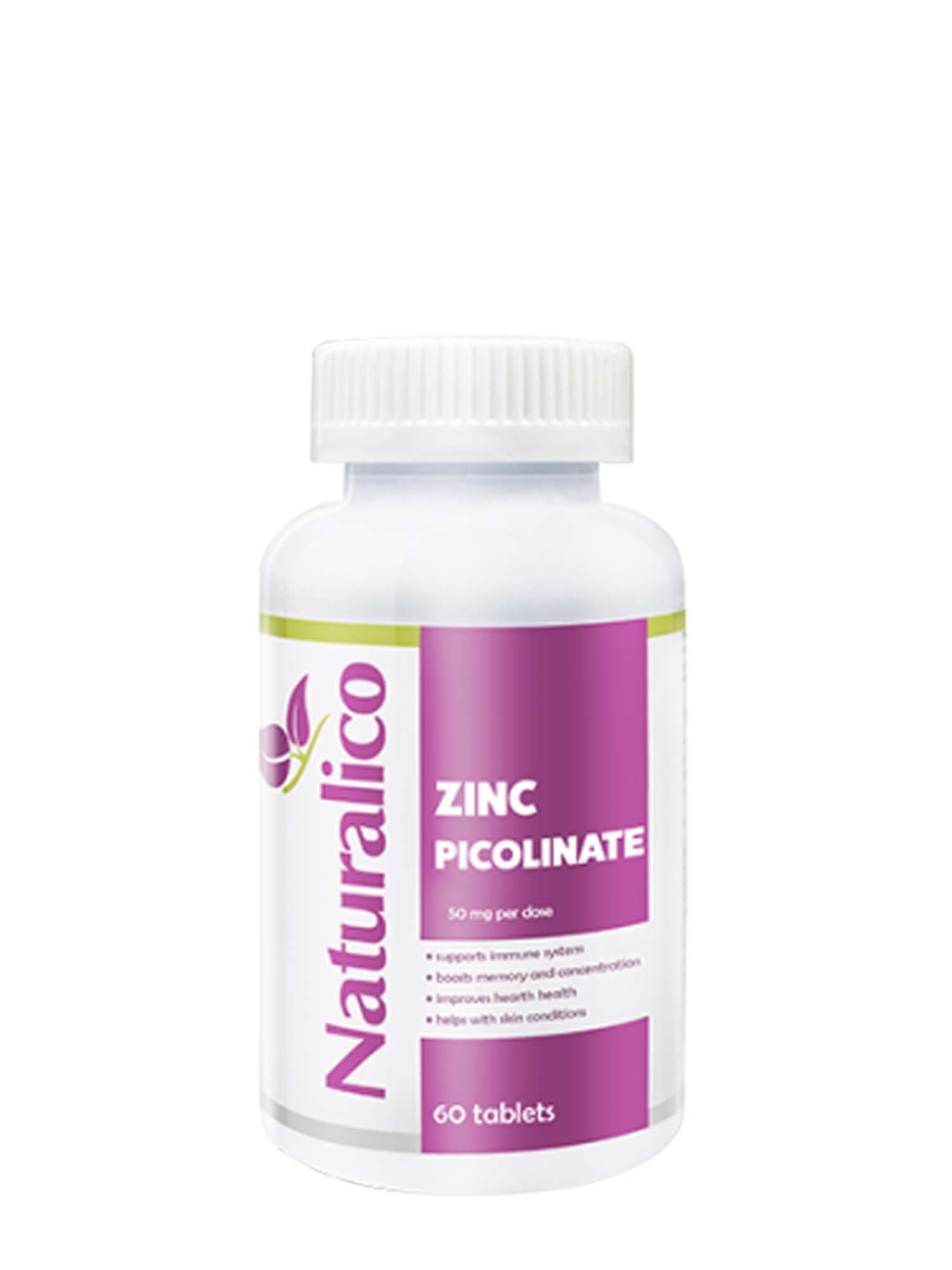 NATURALICO Цинк пиколинат 50mg-60 теблетки