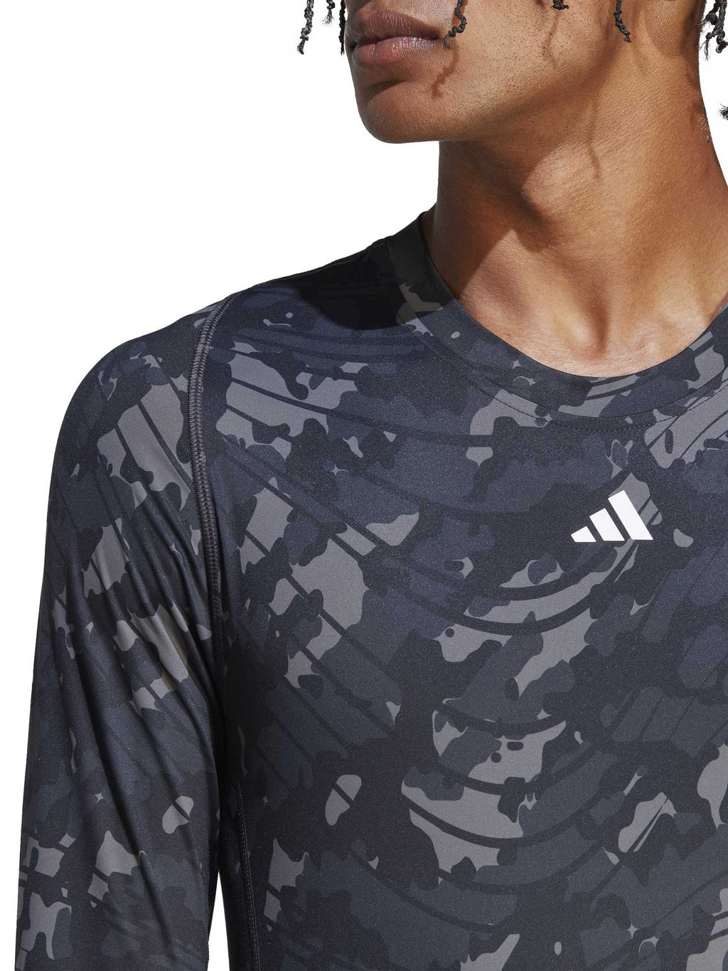 ADIDAS PERFORMANCE Блуза Techfit Allover Print Training