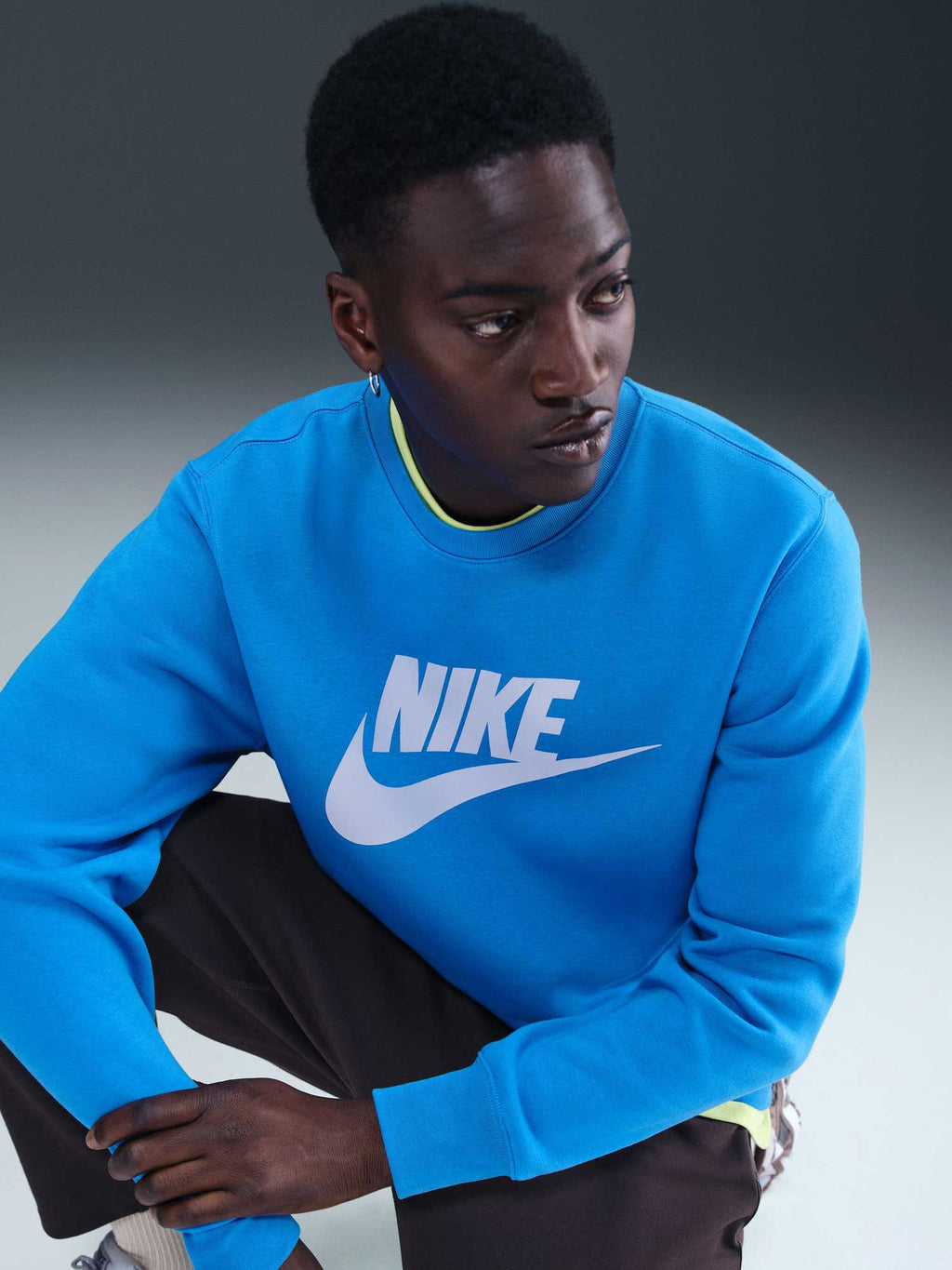 NIKE Блуза M NK CLUB BB GFX CREW