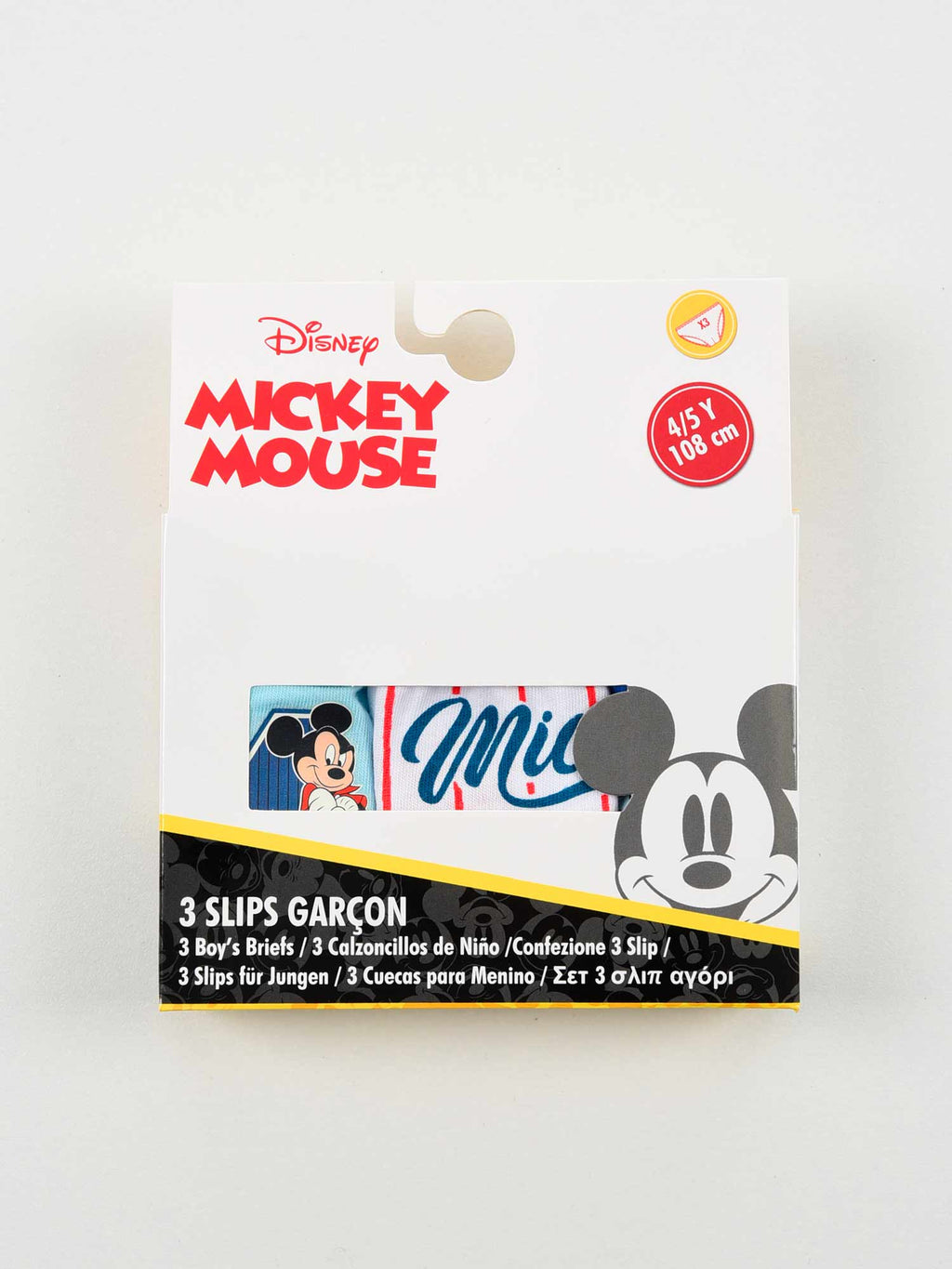 KIDS MOVIE HEROES Бельо - комплект 3 части Mickey Mouse