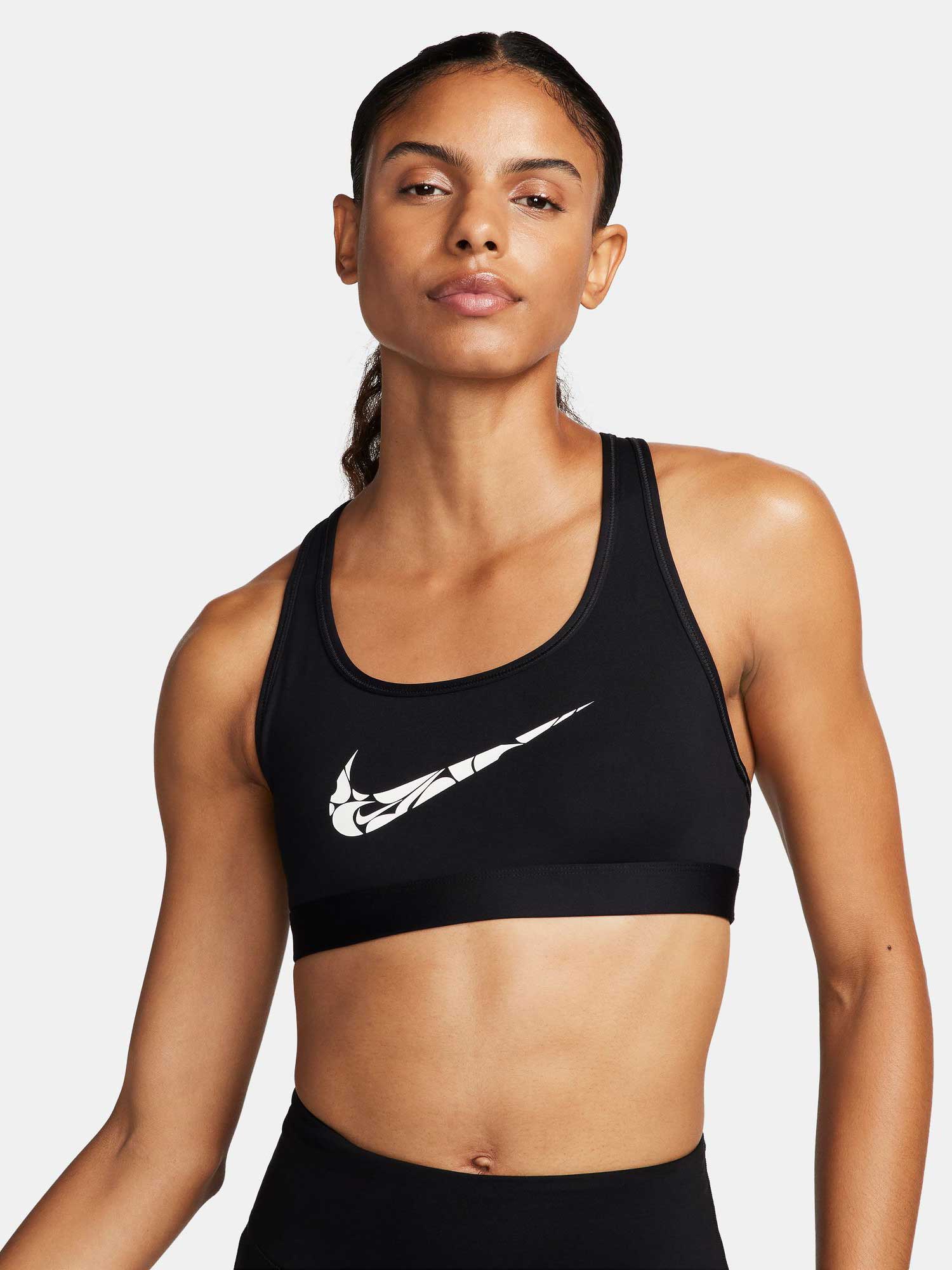 NIKE Спортен сутиен W NK SWSH LS HBR BRA