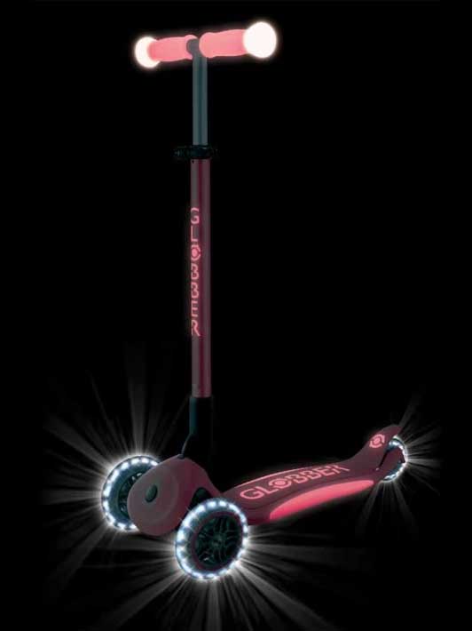GLOBBER Тротинетка ELITE GLOW LIGHTS