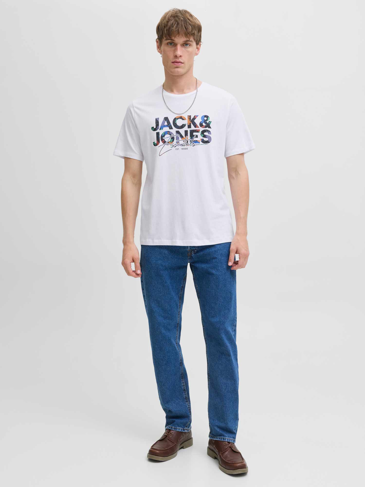JACK & JONES Тениска JJGEPLAS TEE SS CREW NECK LN